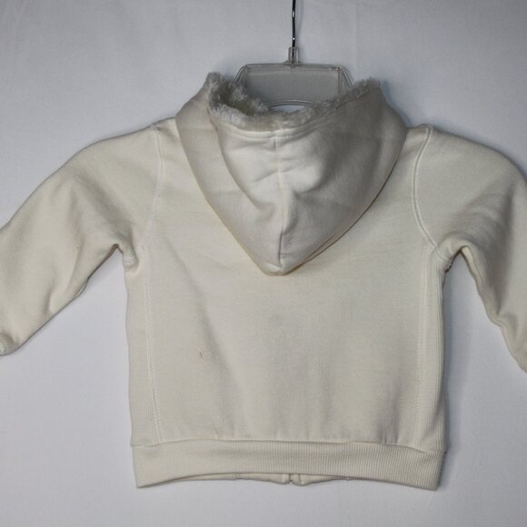WONDER KIDS PRINCESS FULL ZIP UP HOODED SWEATSHIRT SZ 24 MONTHS CREAM PINK PURPL - Picture 9 of 16